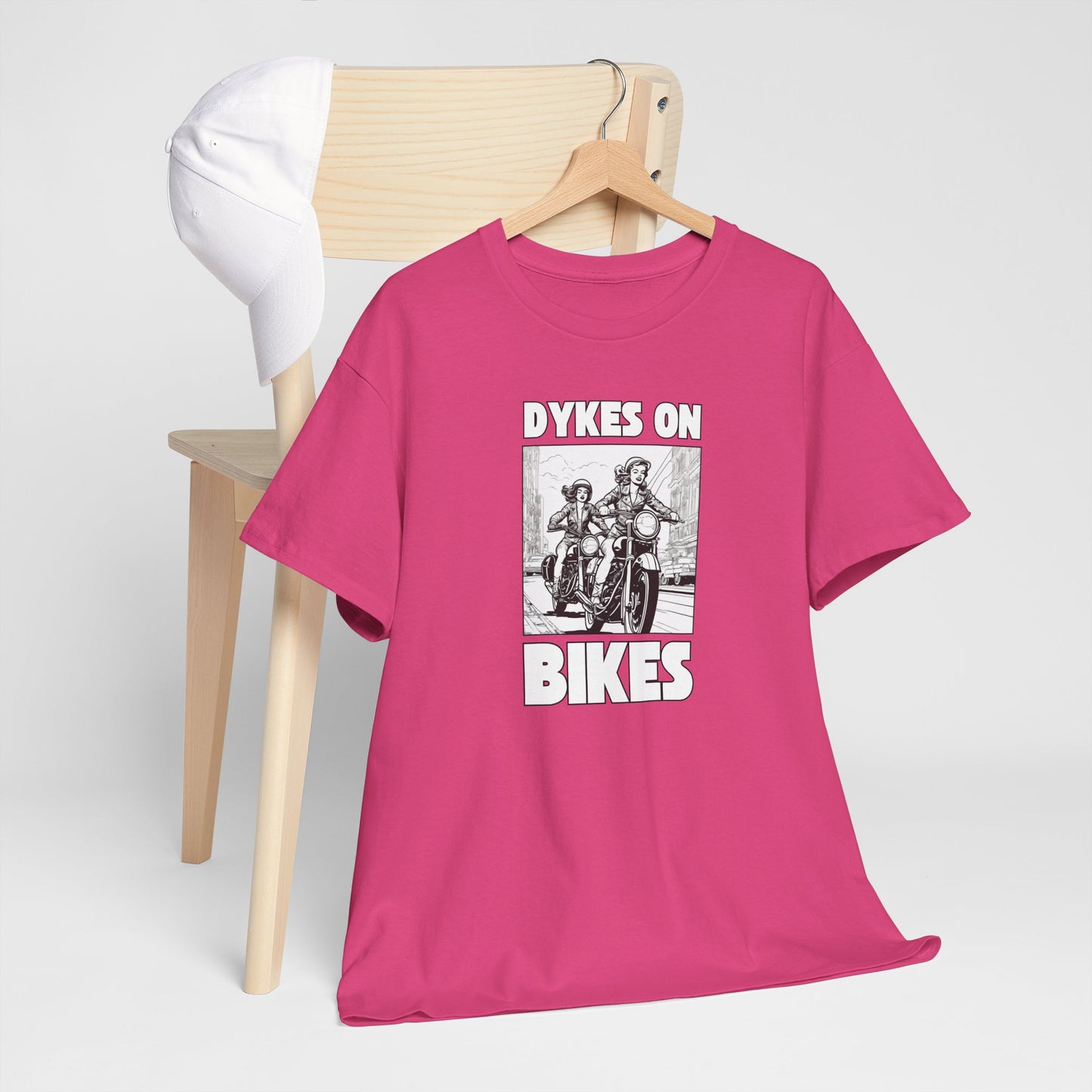 Dykes on Bikes - Unisex Heavy Cotton Tee