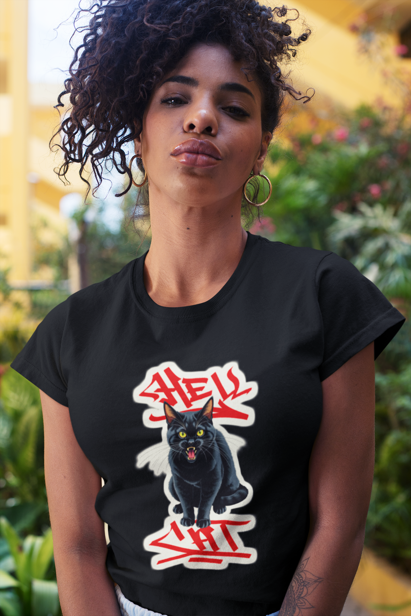 Hell Cat - Unisex Heavy Cotton Tee