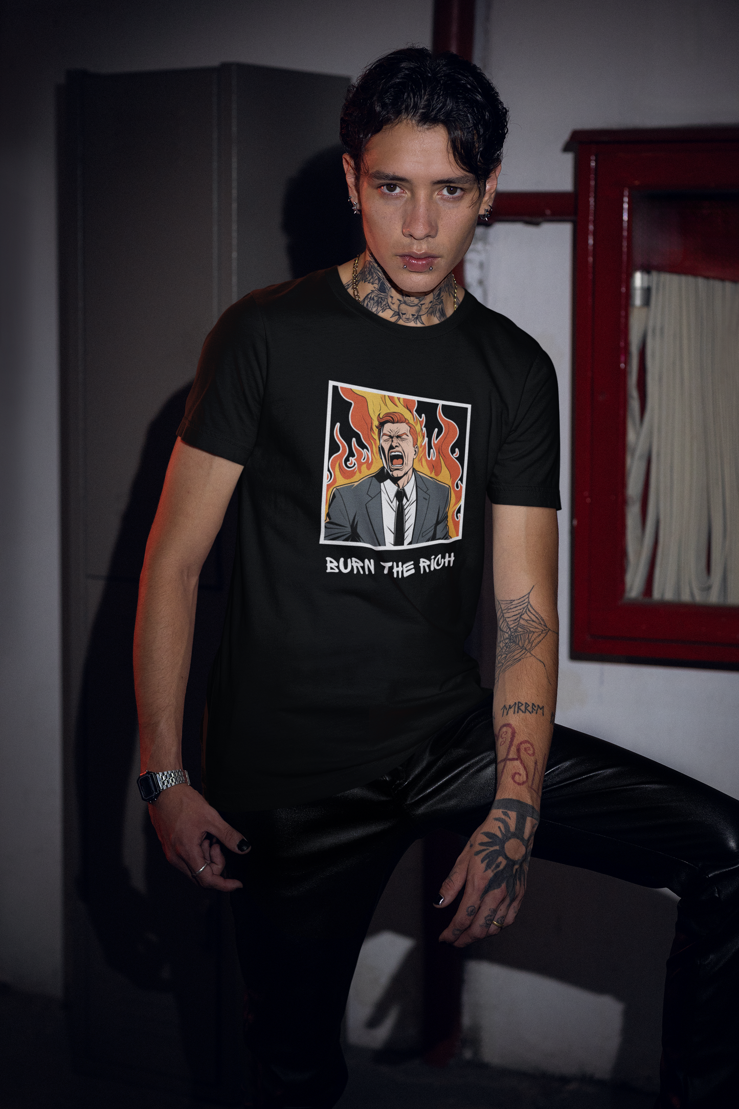 Burn The Rich - Unisex Heavy Cotton Tee Shirt