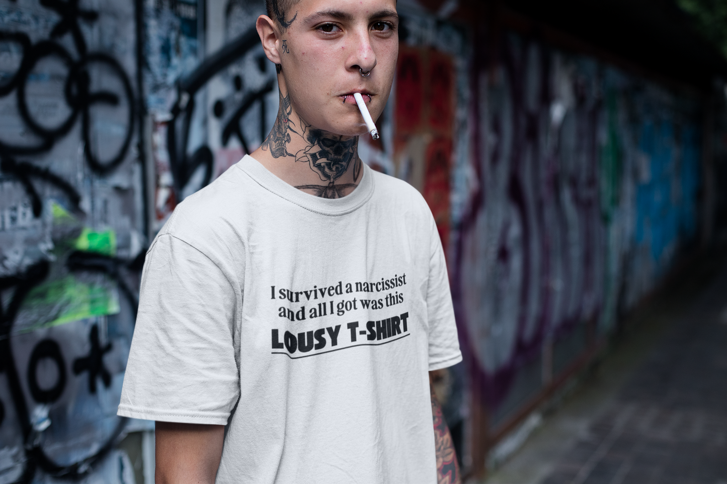 I Survived a Narcissist - Unisex Heavy Cotton Tee