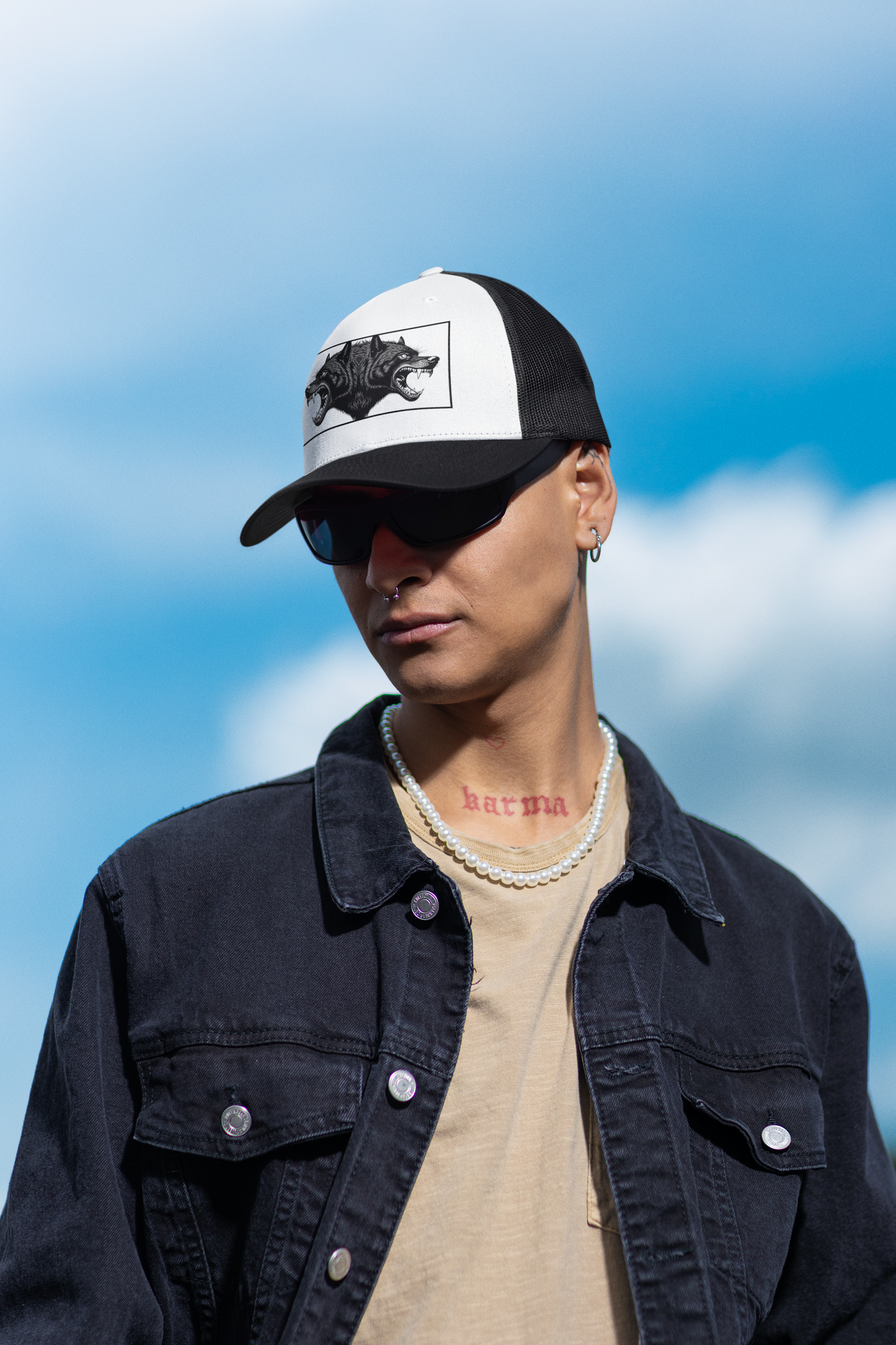 Two Headed Wolf-Trucker Hat