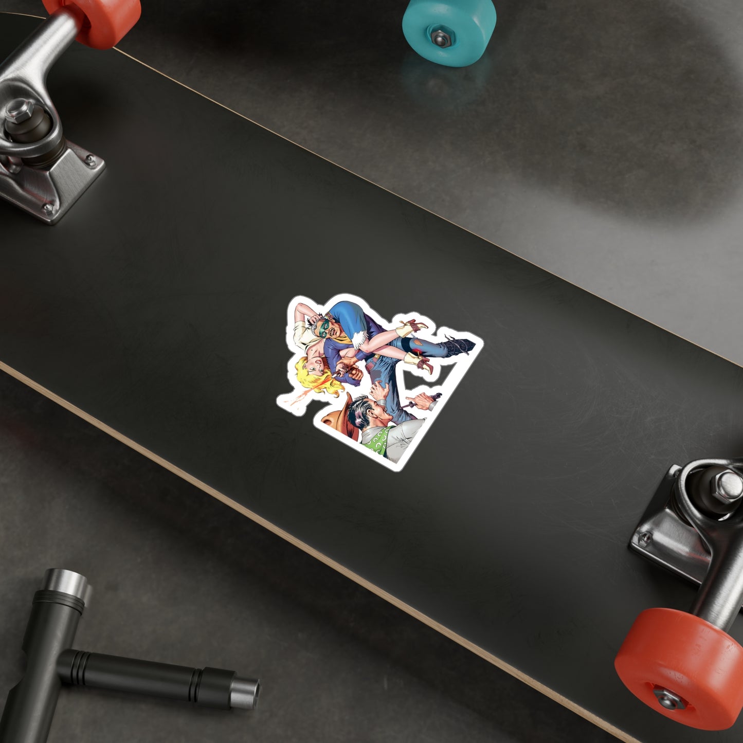 Cowboy Tussle - Kiss-Cut Vinyl Decal