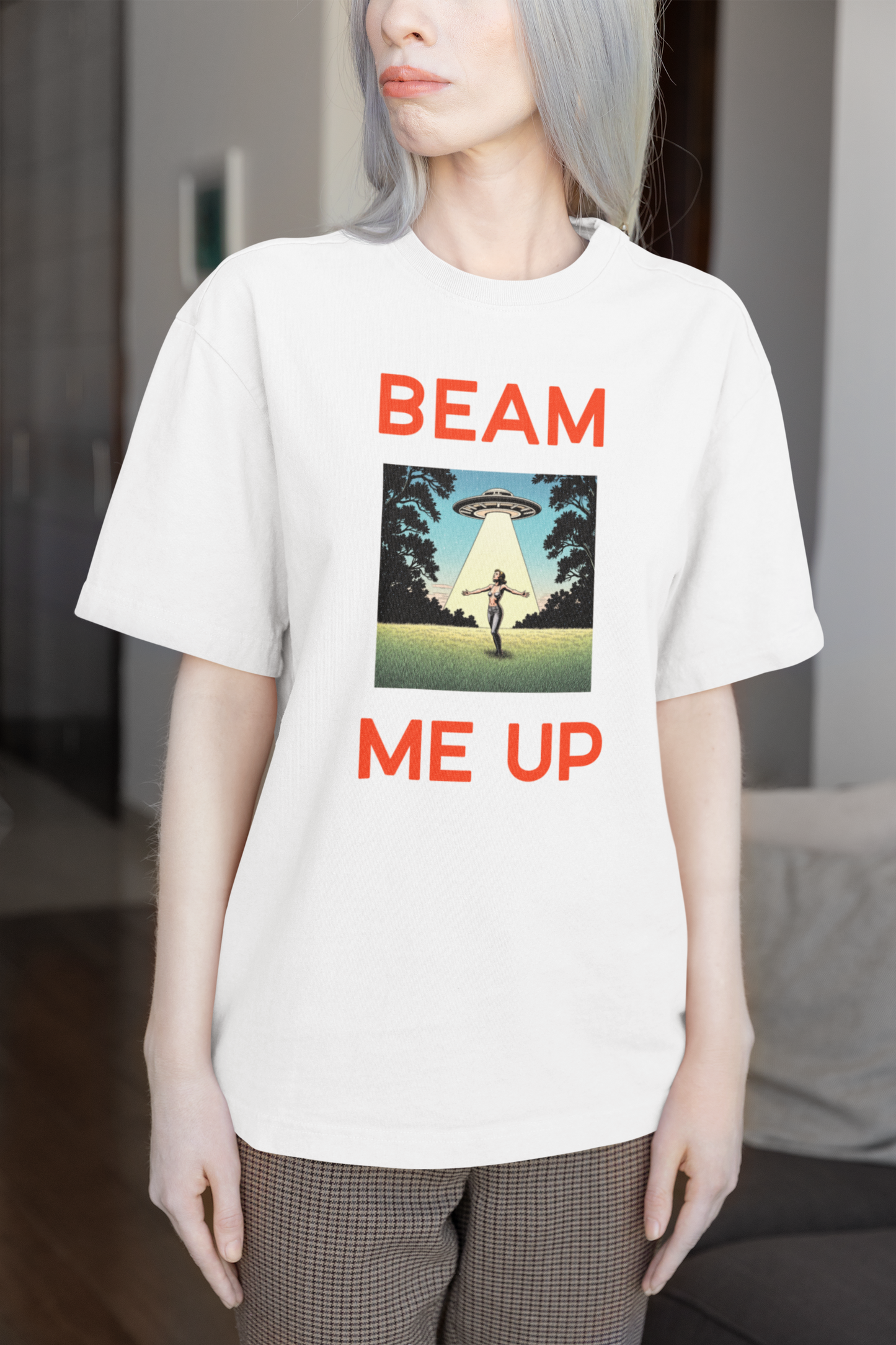 Beam Me Up - Unisex Urban Heavy Tee