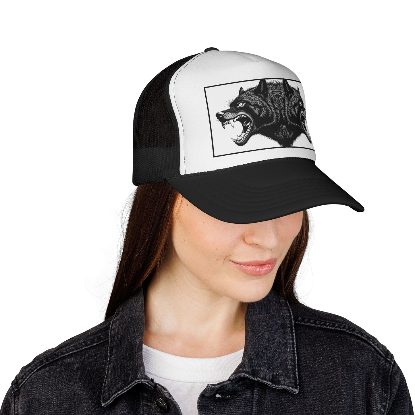 Two Headed Wolf-Trucker Hat