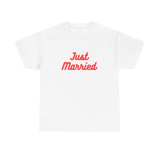 Just Married - Unisex Heavy Cotton Tee