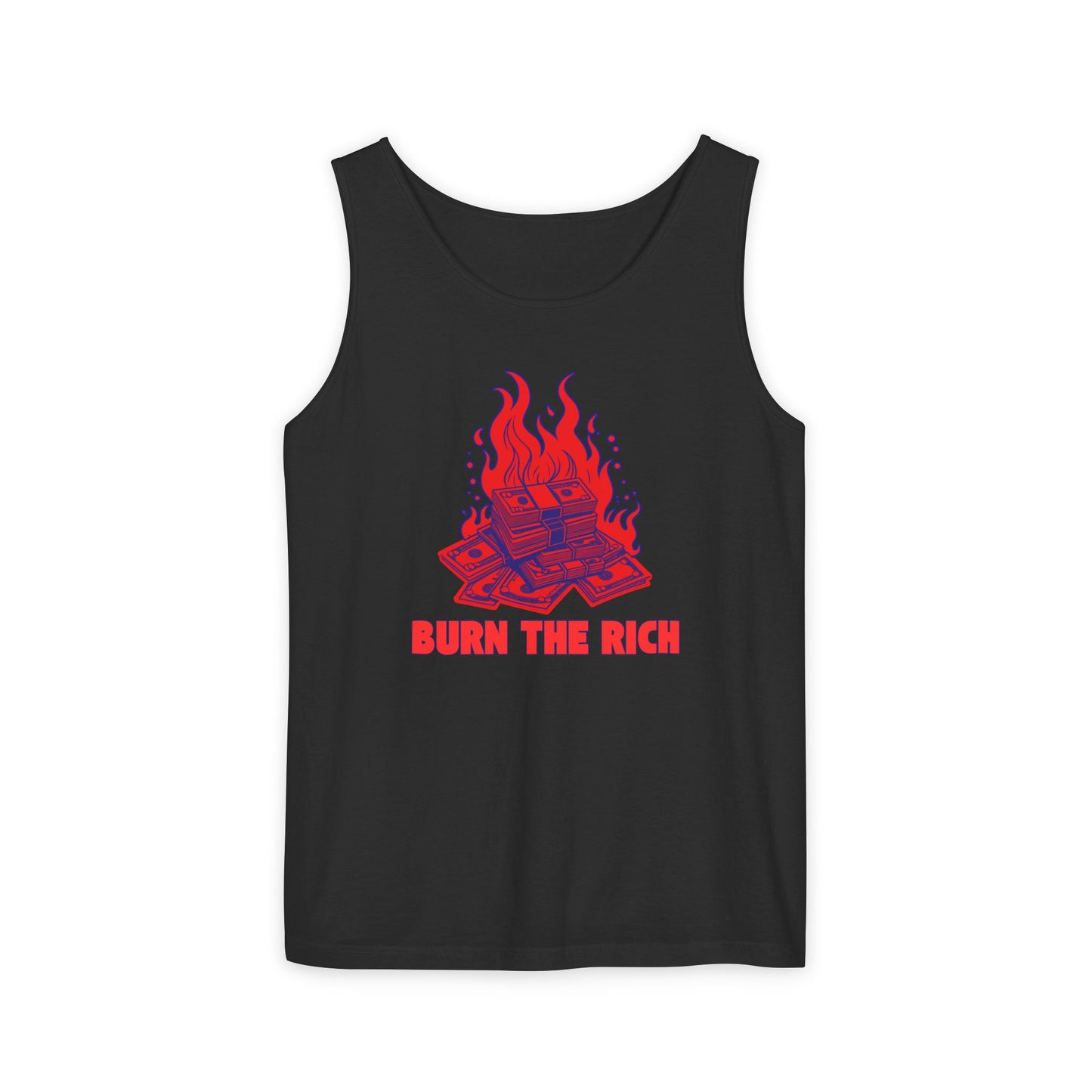 Burn The Rich - Unisex Heavy Cotton Tank Top