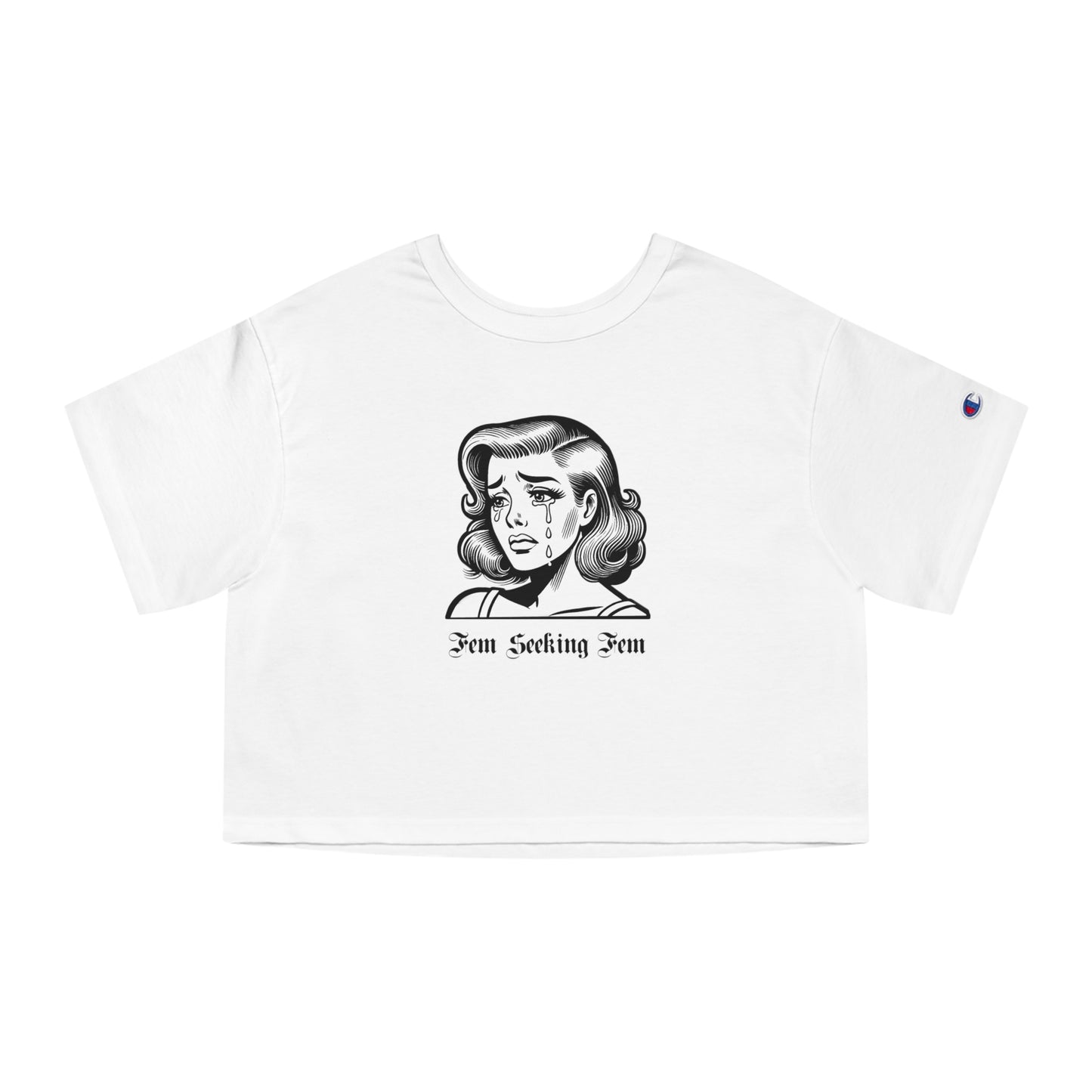 Fem Seeking Fem - Champion Women's Heritage Cropped T-Shirt