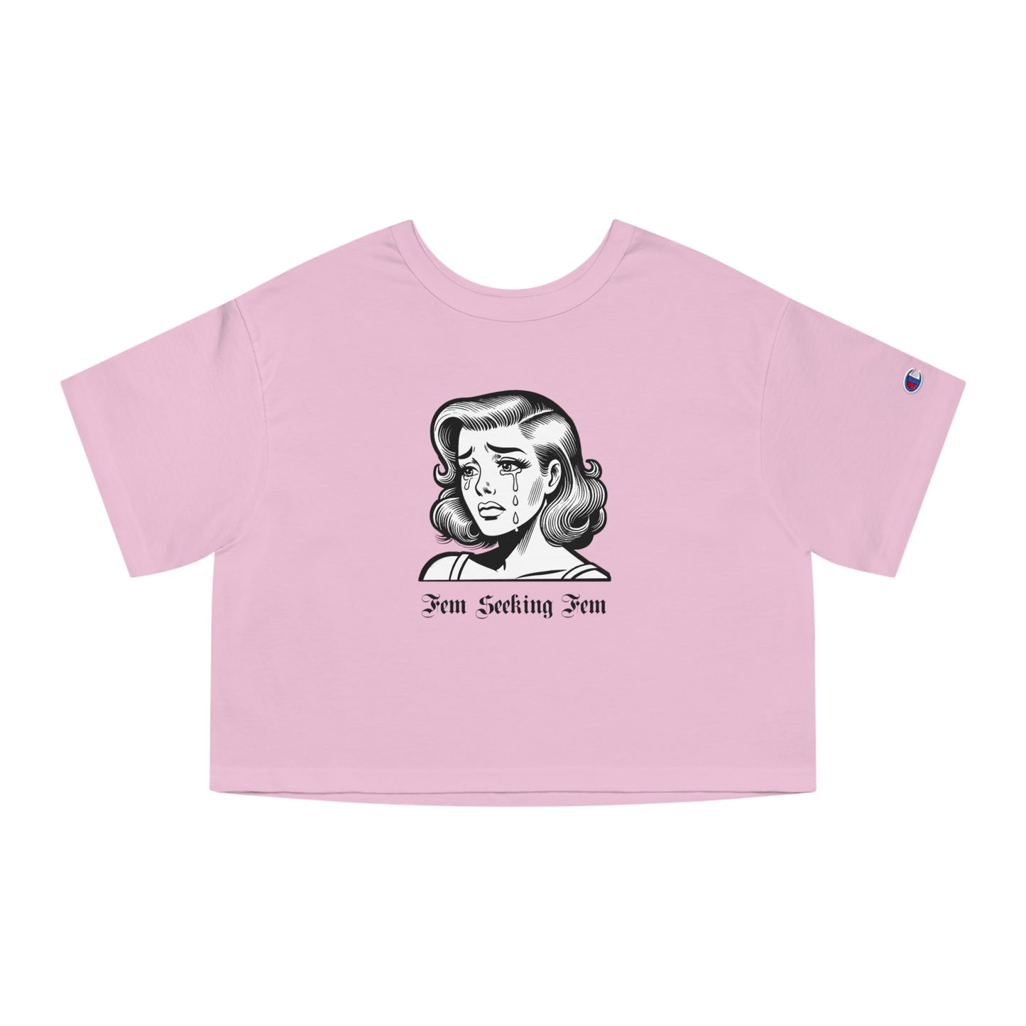 Fem Seeking Fem - Champion Women's Heritage Cropped T-Shirt