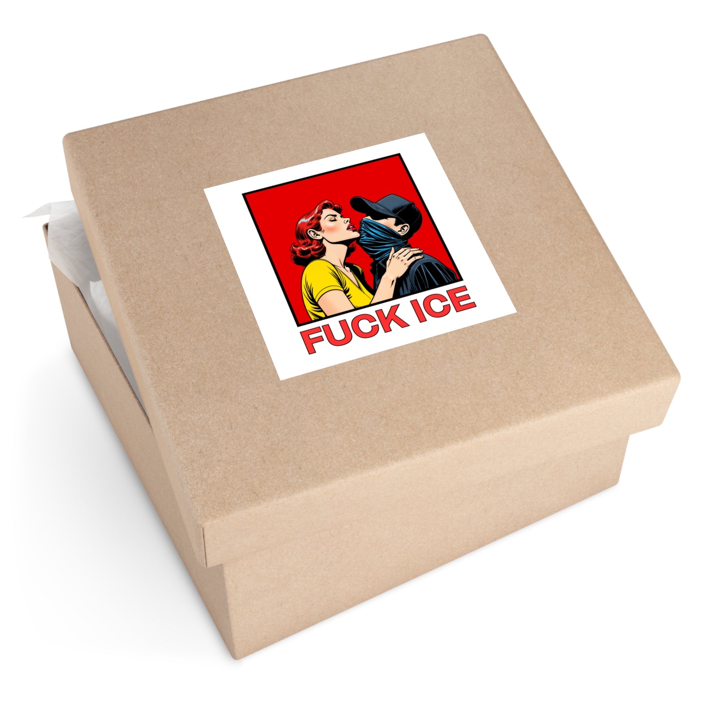 Chinga a ICE - Square Vinyl Stickers