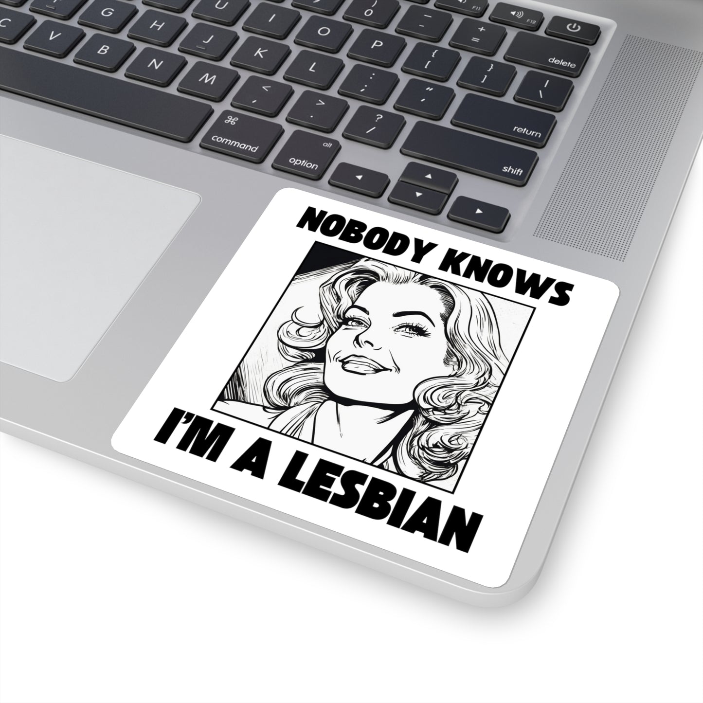 Nobody Knows I'm A Lesbian - Sticker