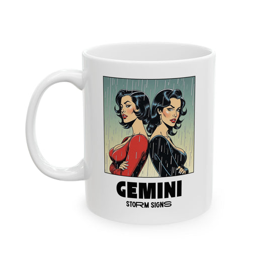 Storm Signs, Gemini - 11oz Ceramic Astrology Zodiac Sign Mug