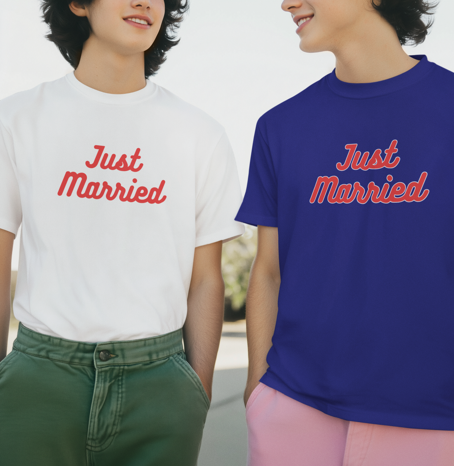 Just Married - Unisex Heavy Cotton Tee