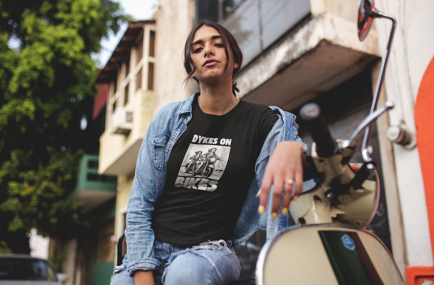 Dykes on Bikes - Unisex Heavy Cotton Tee