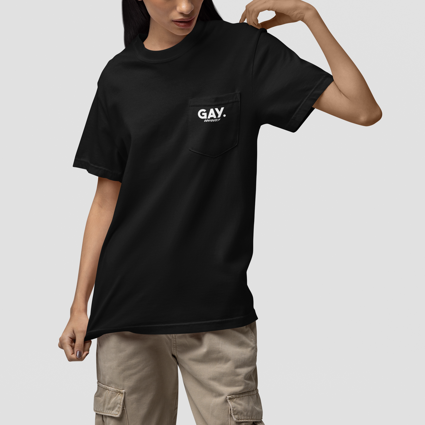 Gay, Obviously - Queer Pocket Tee