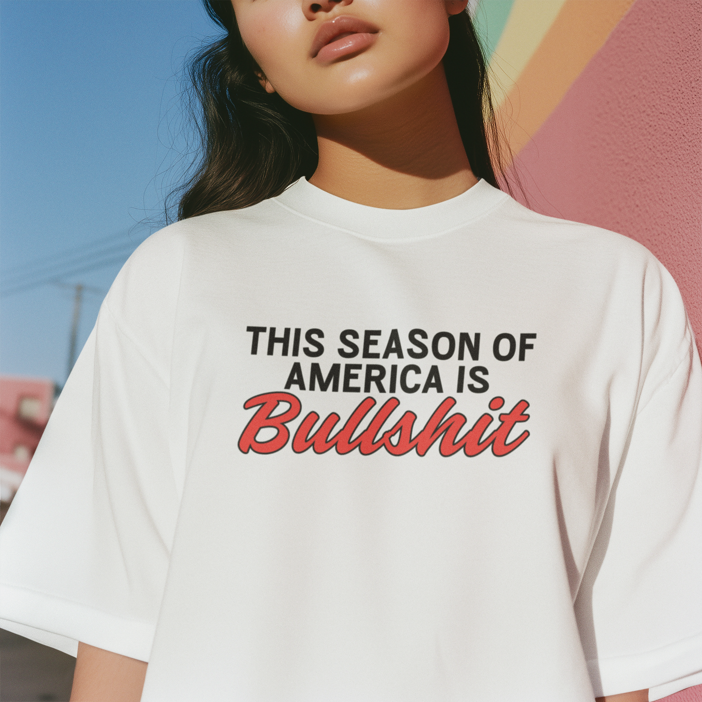 This Season Of America is Bullshit - Unisex Urban Heavy Tee