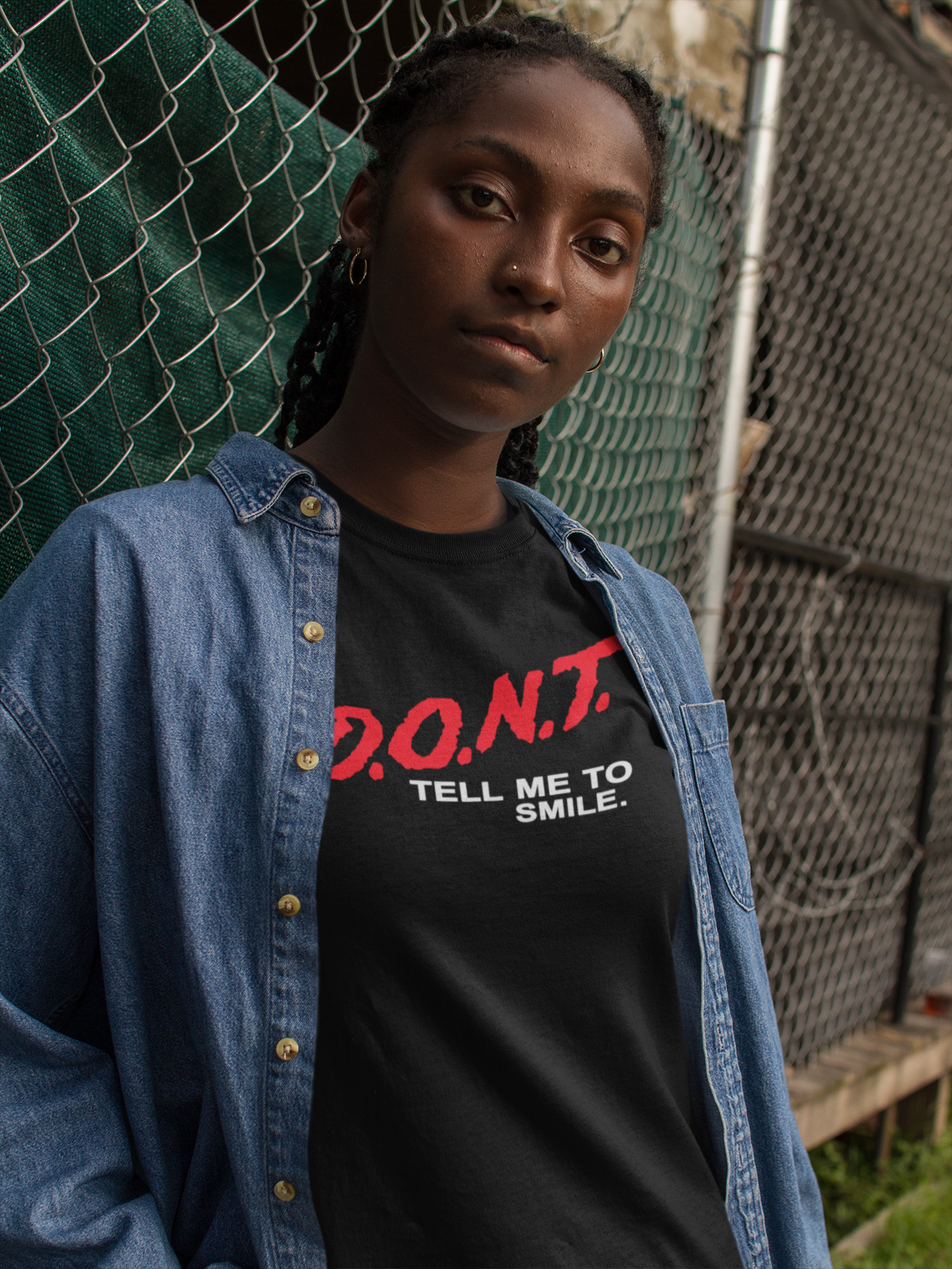 Don't Tell Me To Smile - Feminist Anti-Catcalling Women's Garment-Dyed T-shirt