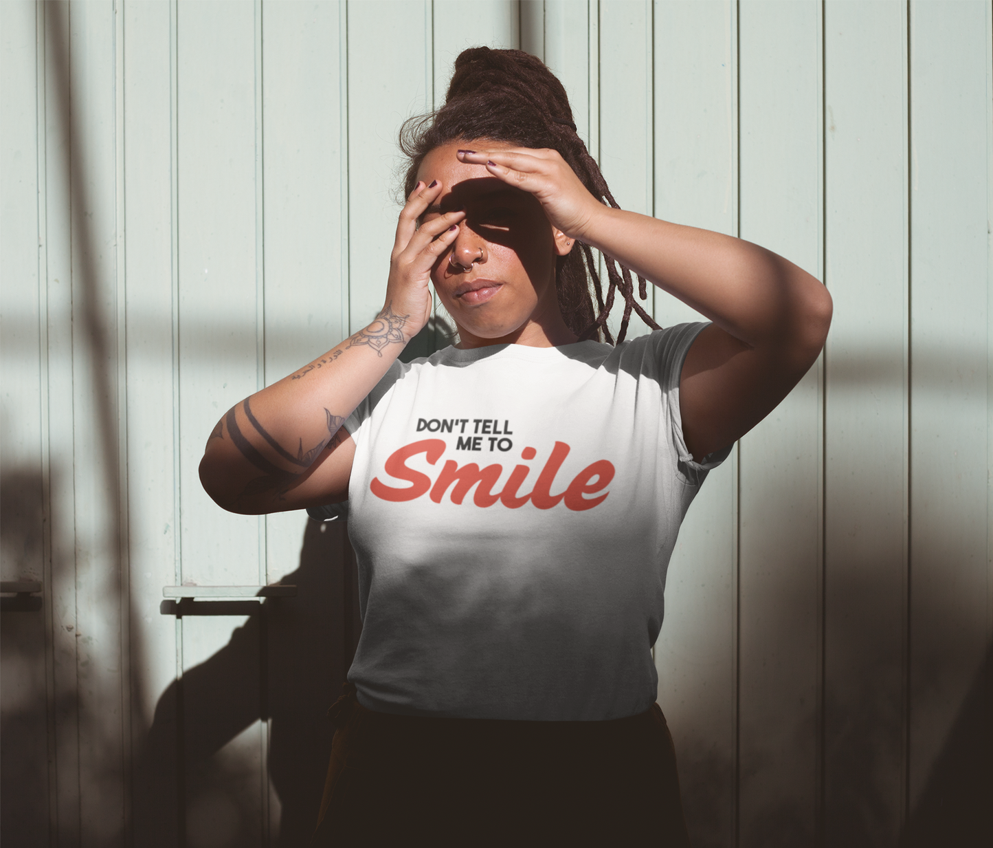 Don't Tell Me To Smile - Unisex Softstyle T-Shirt