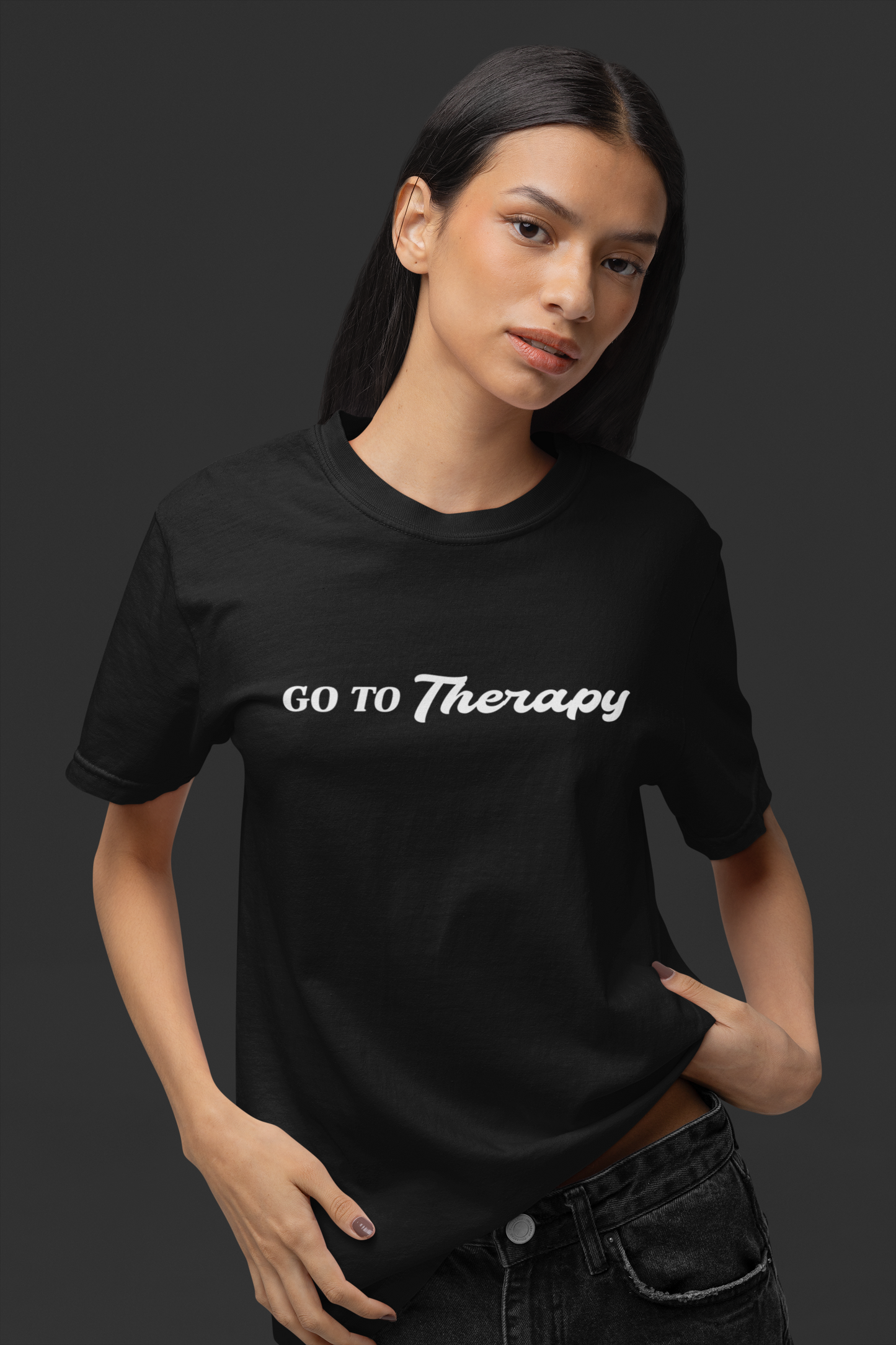 Go To Therapy - Unisex Garment-Dyed T-shirt