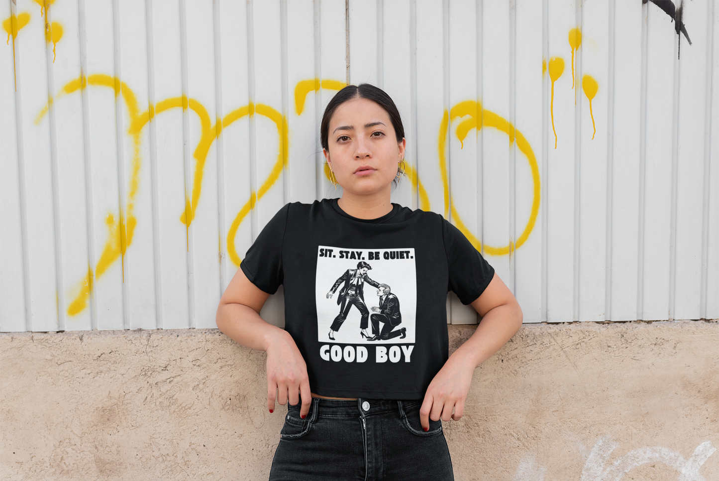 Good Boy - Champion Women's Heritage Cropped T-Shirt