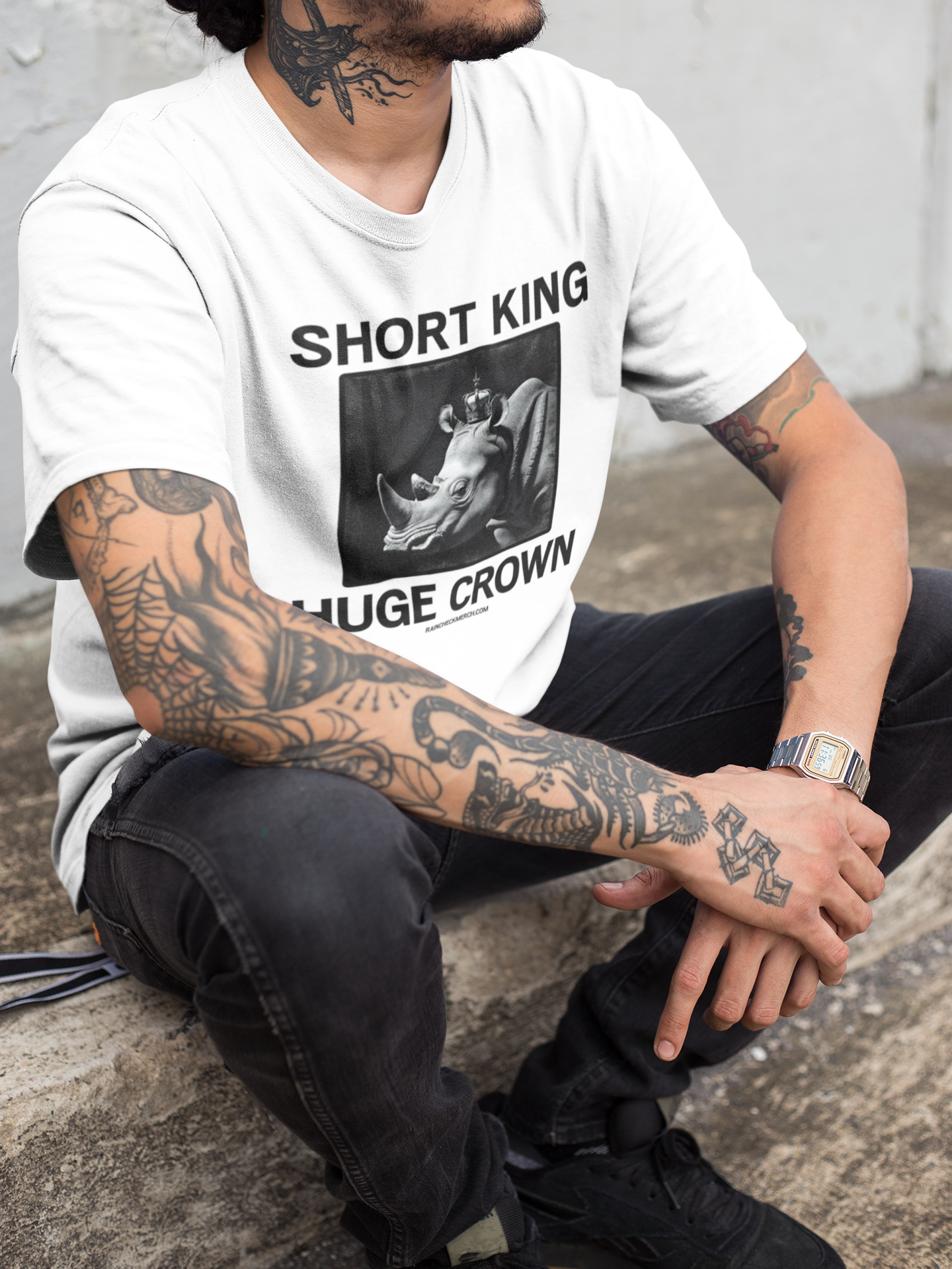 Short King, Huge Crown - Unisex Heavy Cotton Tee