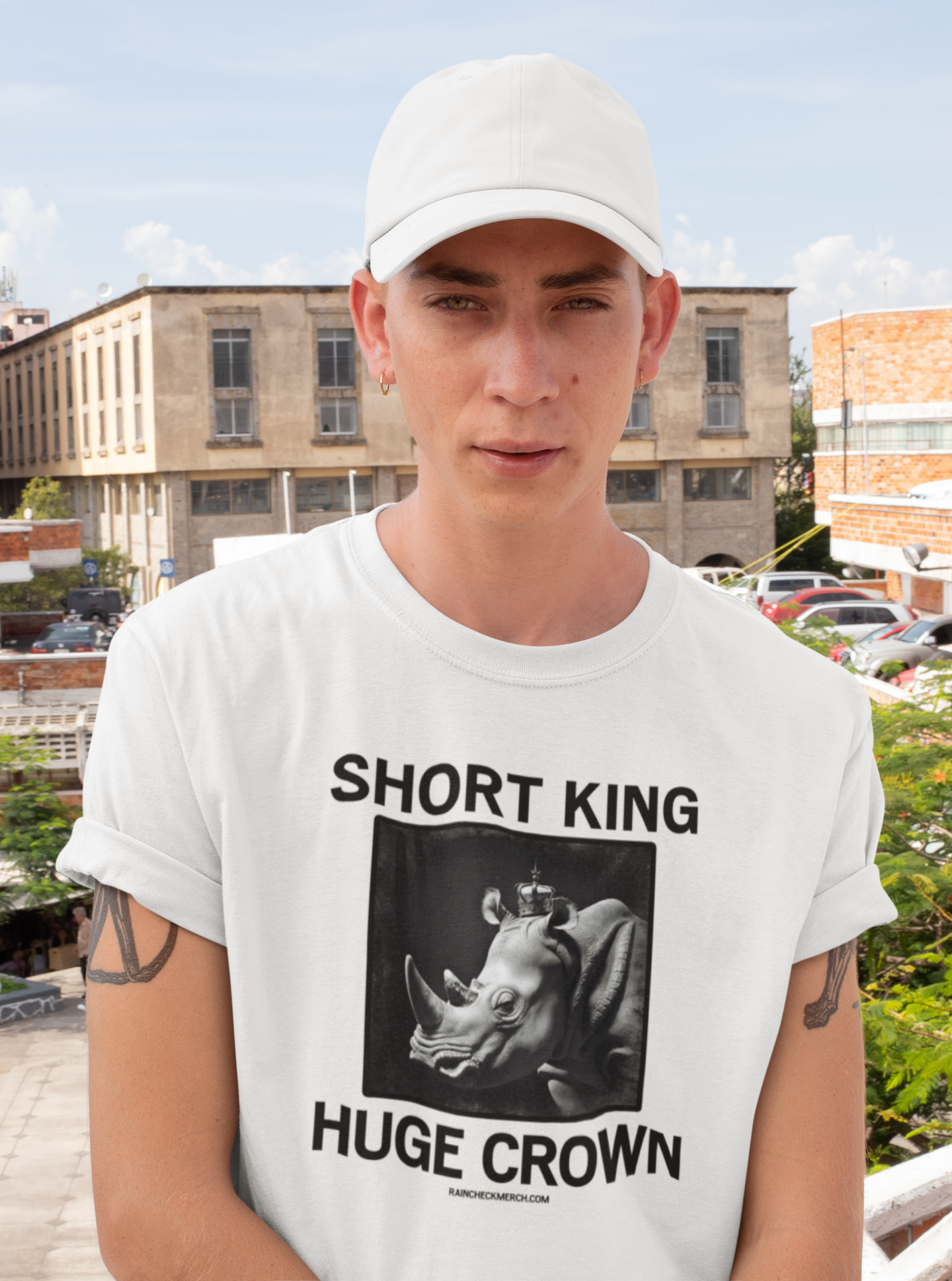 Short King, Huge Crown - Unisex Heavy Cotton Tee