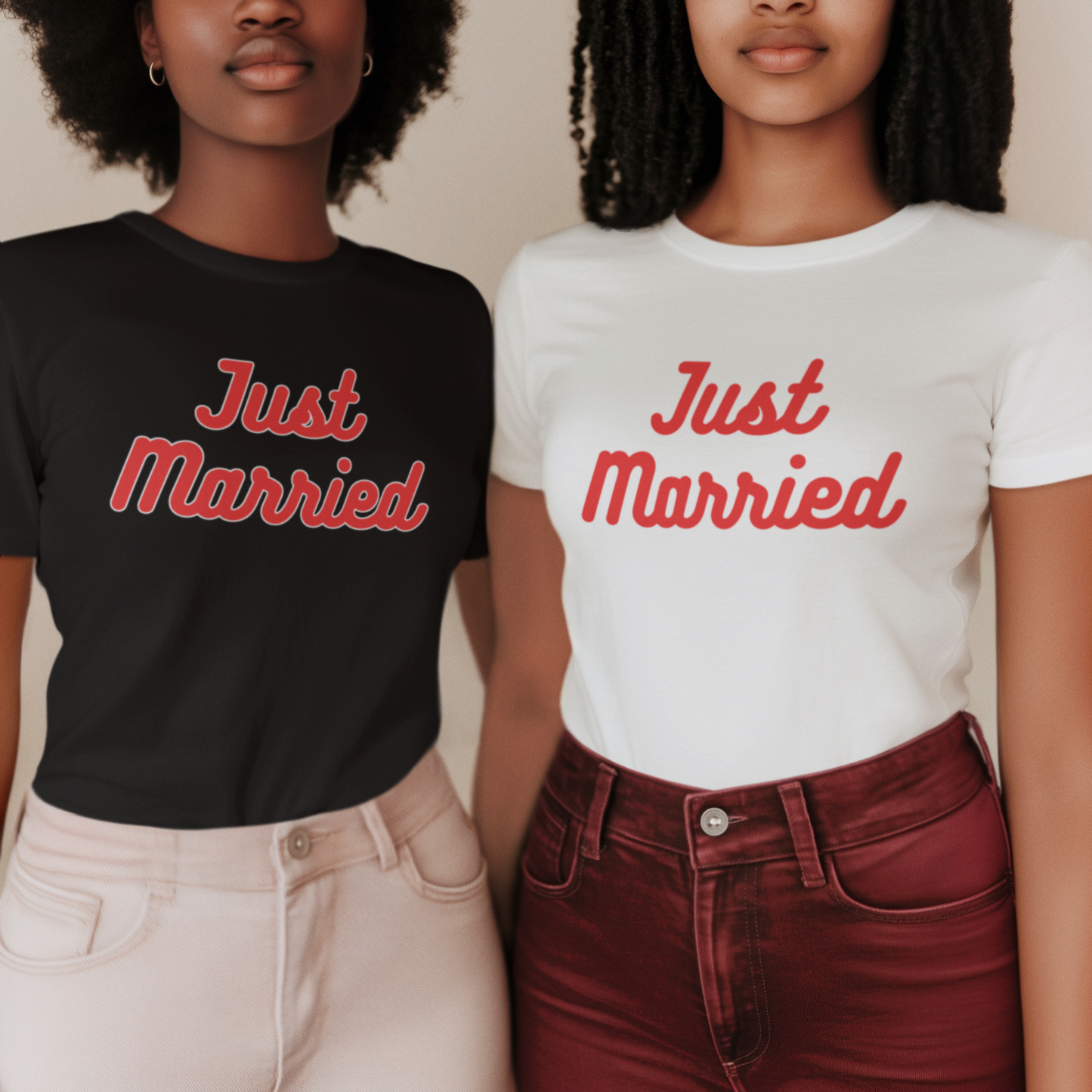 Just Married - Unisex Heavy Cotton Tee