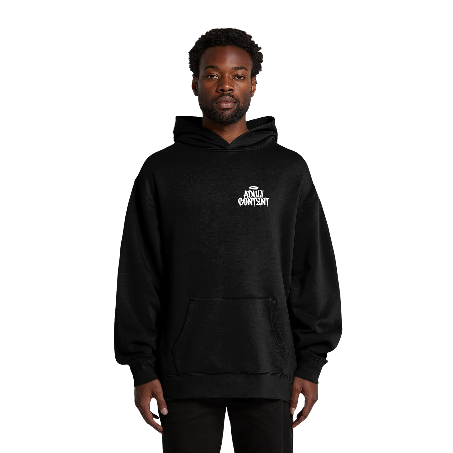 Adult Content-Oversized Thick Pullover Hoodie