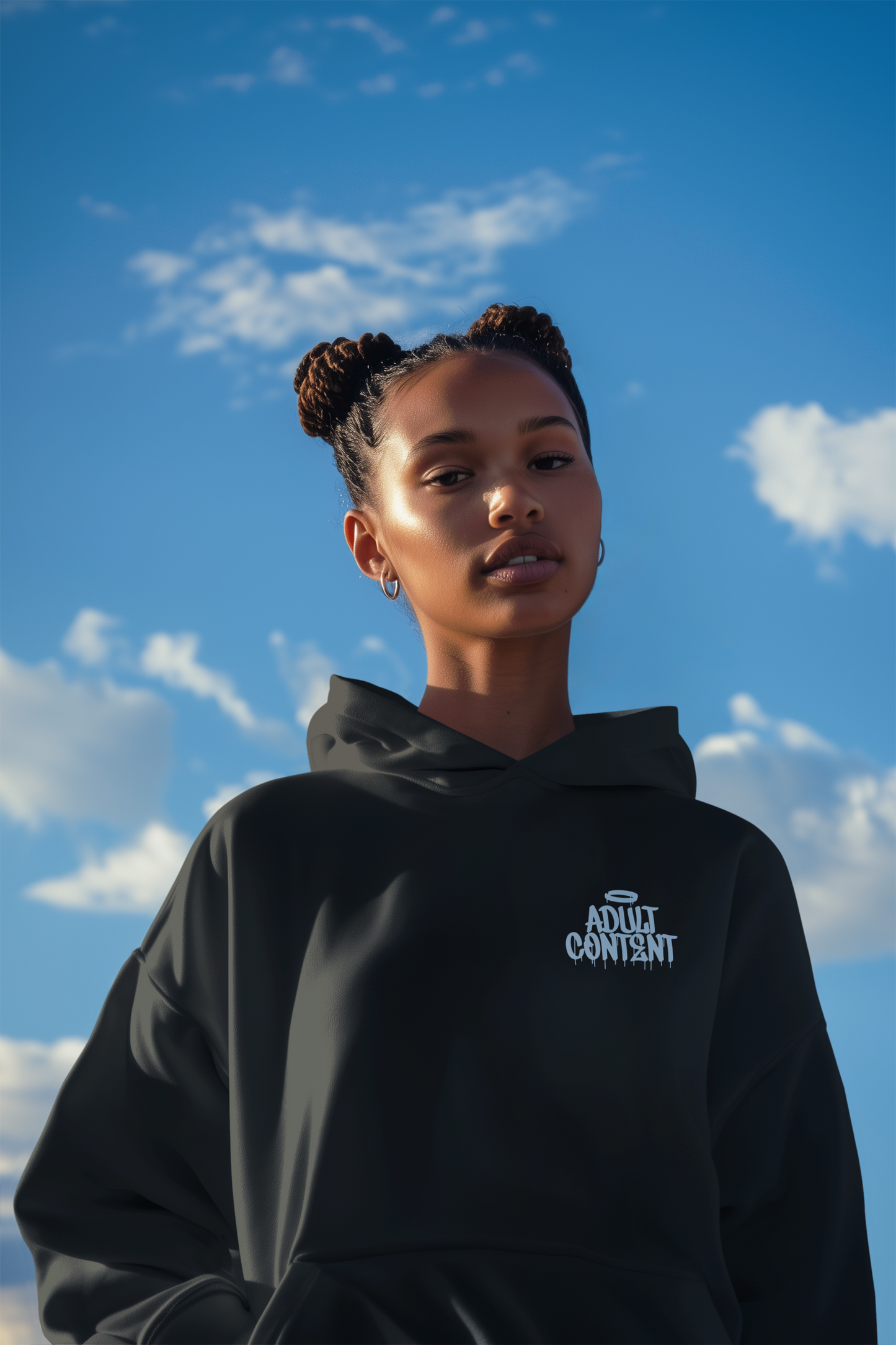 Adult Content-Oversized Thick Pullover Hoodie