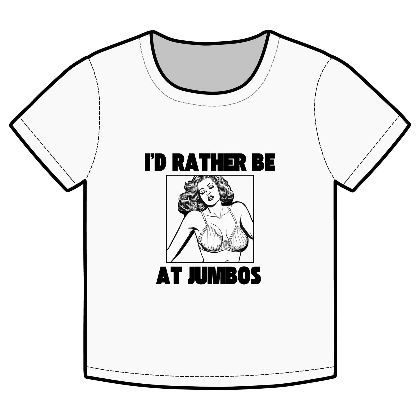 I'd Rather Be at Jumbo's - Baby Tee