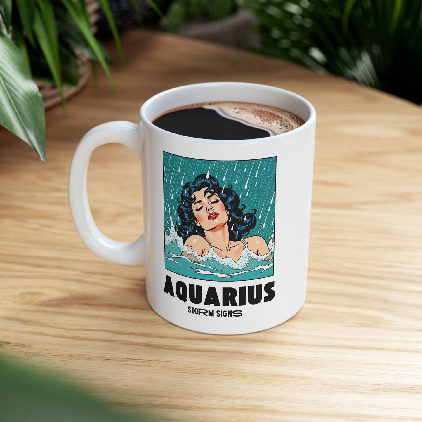 Storm Signs, Aquarius - 11oz Ceramic Astrology Zodiac Sign Mug