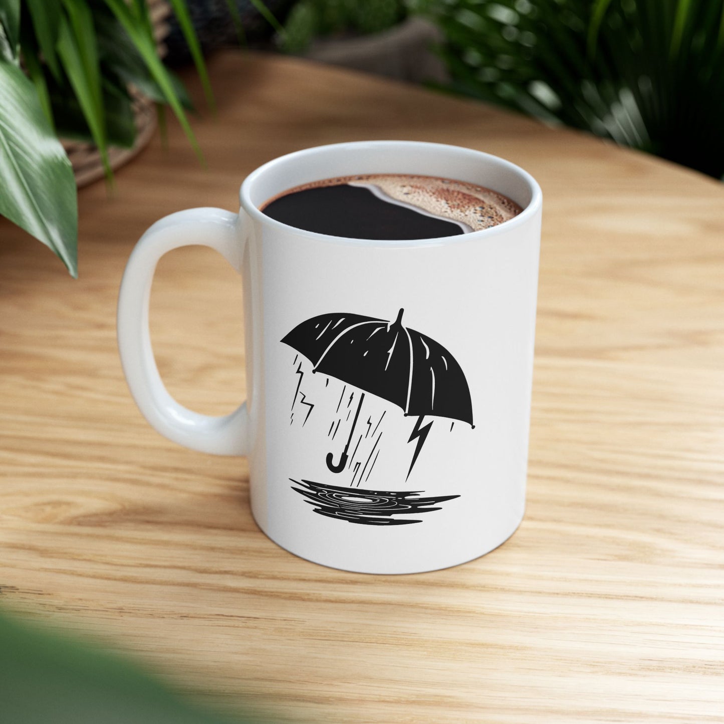 Rain Check Merch Umbrella - 11oz Ceramic Mug