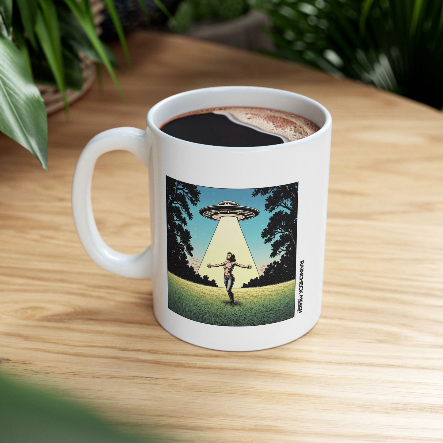 Beam Me Up - 11oz Alien Abduction Ceramic Mug