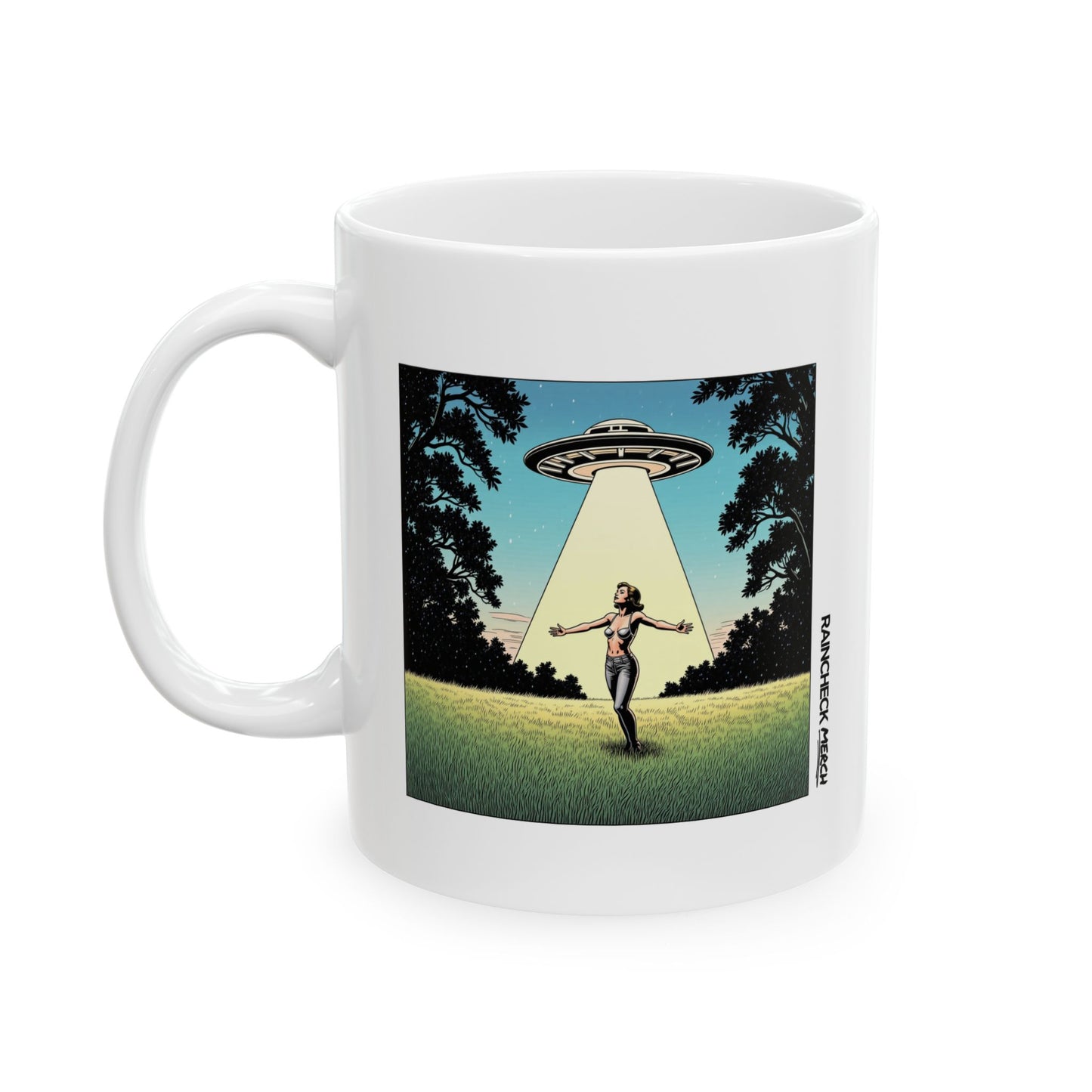 Beam Me Up - 11oz Alien Abduction Ceramic Mug