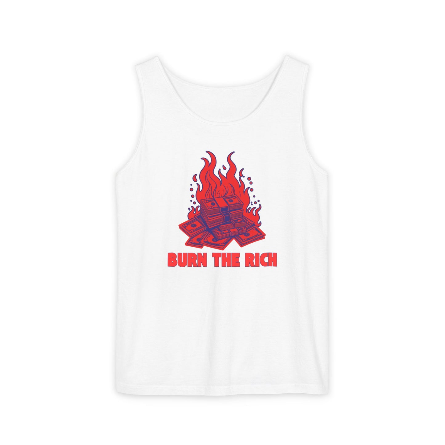 Burn The Rich - Unisex Heavy Cotton Tank Top