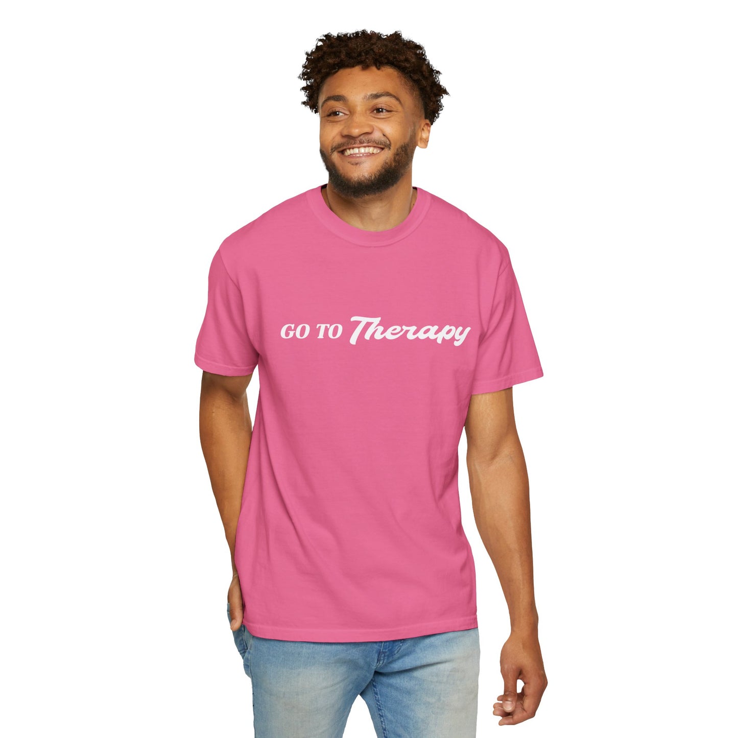 Go To Therapy - Unisex Garment-Dyed T-shirt