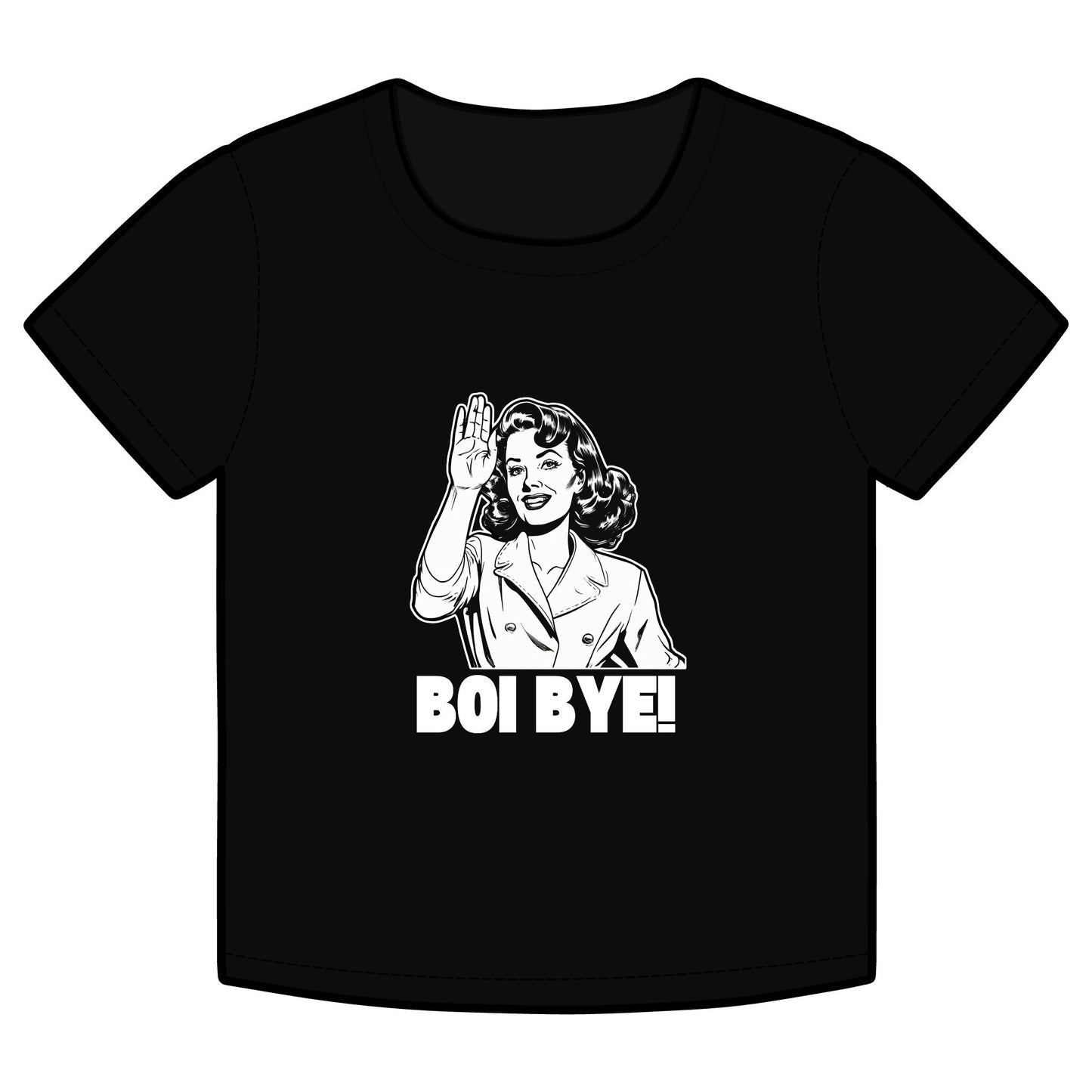 Bye Boi - Organic Rib Baby Tee