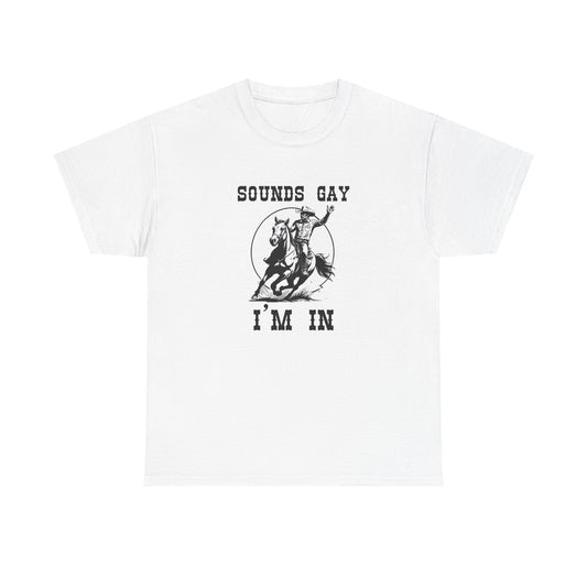 Sounds Gay I'm In - Heavy Cotton Unisex Tee