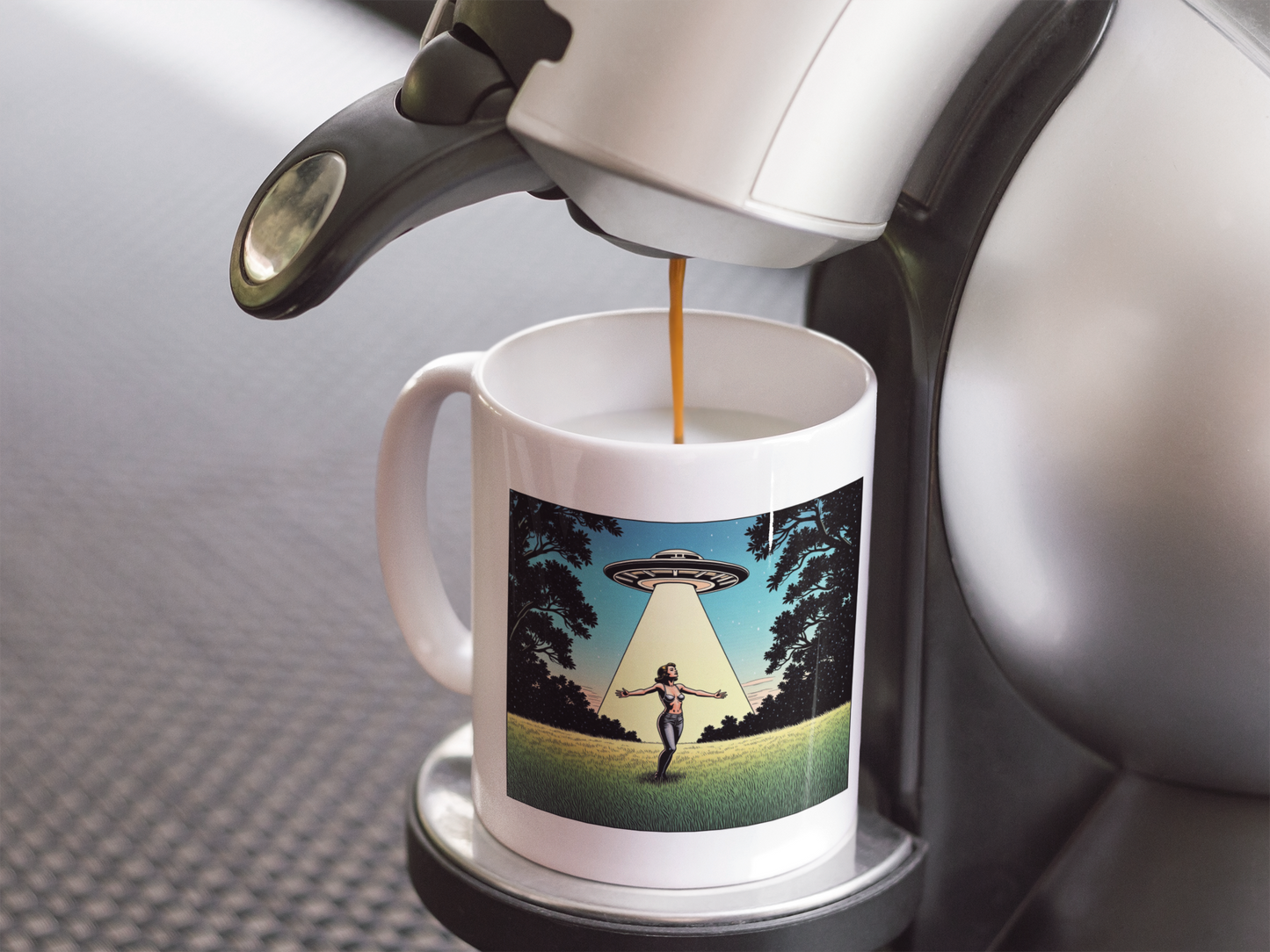 Beam Me Up - 11oz Alien Abduction Ceramic Mug