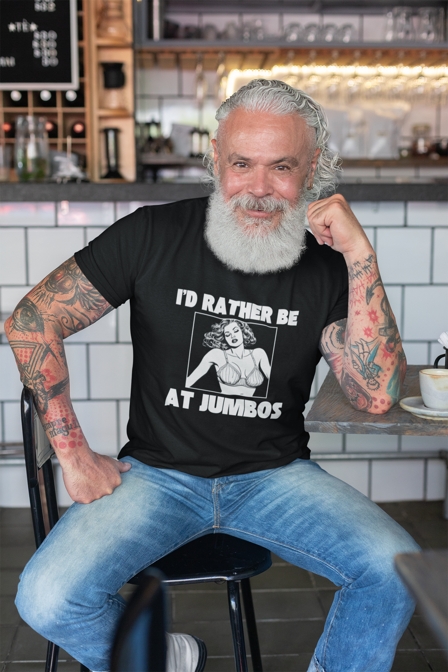 I'd Rather Be At Jumbo's - Unisex Garment-Dyed T-shirt